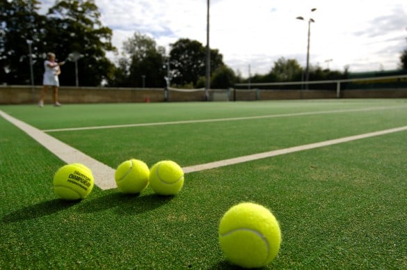 artificial turf tennis courts